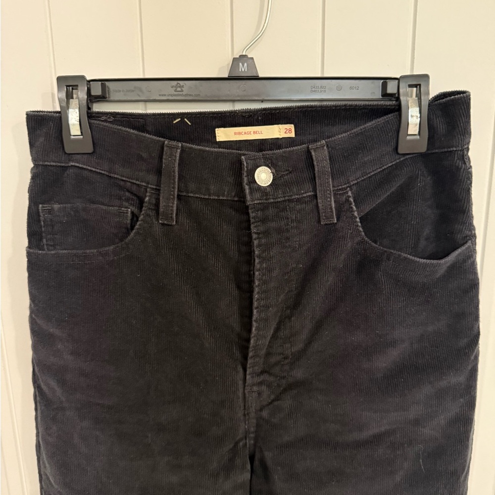 Levi Black Corduroy Pants